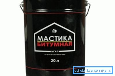 Битуменска мастика за запечатување на канализациски зглобови