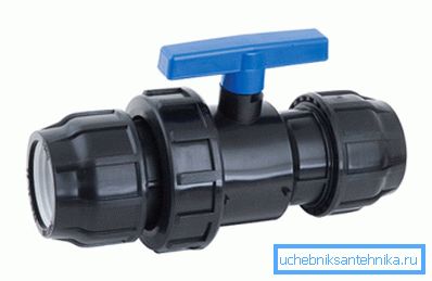 Компресија топчести вентили 32 HDPE Компресија топчести вентили 32 HDPE
