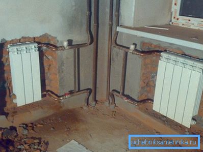 На фотографијата - најточниот дијаграм за поврзување на радијаторите. На фотографијата - најточниот дијаграм за поврзување на радијаторите.