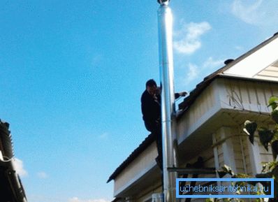 На фотографијата - воздушниот канал во приватна куќа На фотографијата - воздушниот канал во приватна куќа