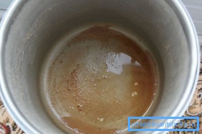 Седиментот на дното на корпата е знак на вишок на железо