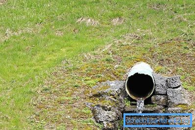 Одводнување на вода од дренажен систем на локацијата