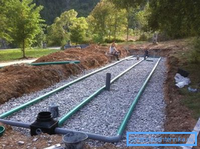 Филтрација поле во изградба. Филтрација поле во изградба.