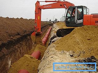 При поставување на цевководи со голем дијаметар, треба да се користи наемната опрема за да се забрза процесот. При поставување на цевководи со голем дијаметар, треба да се користи наемната опрема за да се забрза процесот.
