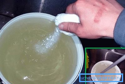 Подготовка на мешавината за топла вода Подготовка на мешавината за топла вода
