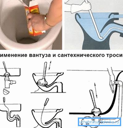 Чистење на тоалетот со свои раце со сода, клип и кабел Чистење на тоалетот со свои раце со сода, клип и кабел