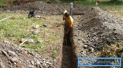 Копање ровови за поставување елементи за водоснабдување. Копање ровови за поставување елементи за водоснабдување.