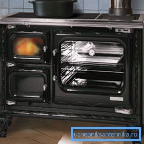 Модерни леано железо греење и готвење единица.