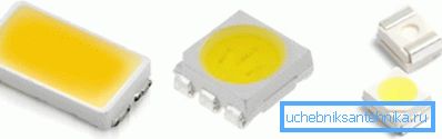 LED диоди од различни генерации лесно се разликуваат по обликот и големината на кристалот. LED диоди од различни генерации лесно се разликуваат по обликот и големината на кристалот.