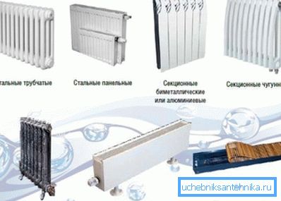 Постојат многу видови на радијатори.