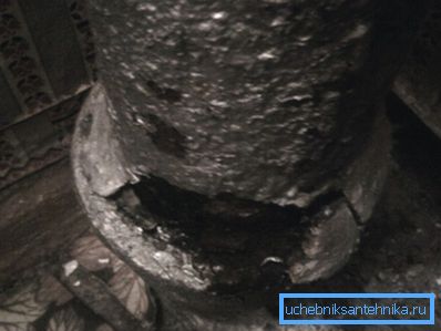 Пукнатини во цевките се карактеристична особина на старите градби со отпадна канализација Пукнатини во цевките се карактеристична особина на старите градби со отпадна канализација