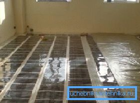 Поставување филм за инфрацрвено греење