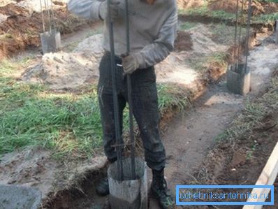 Инсталација во бунарот на армиран кафез Инсталација во бунарот на армиран кафез