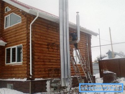 Излез од издувната цевка од подрумот Излез од издувната цевка од подрумот