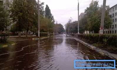 Намалениот дијаметар на атмосферската вода доведува до сосема предвидливи последици.